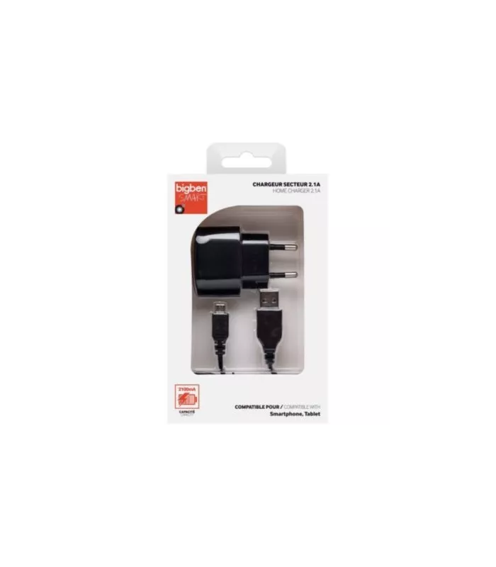 Pack 2 en 1 cable Micro usb + chargeur secteur agréé CE