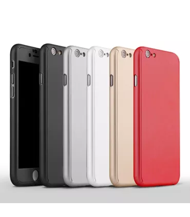 Coque de protection 360° avec film en verre trempé iPhone 7 / iPhone 8