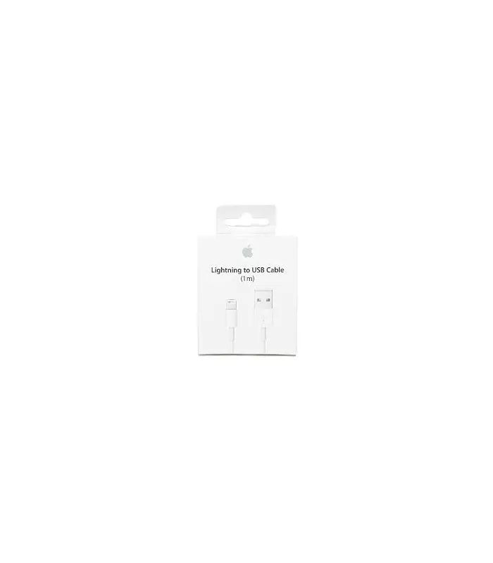 CABLE LIGHTNING USB BLANC 1m D'ORIGINE APPLE EN BOITE BLISTER POUR IPHONE
