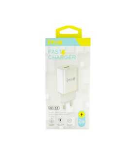 Chargeur Secteur Fast IVON+Cable usb CE 2,1A