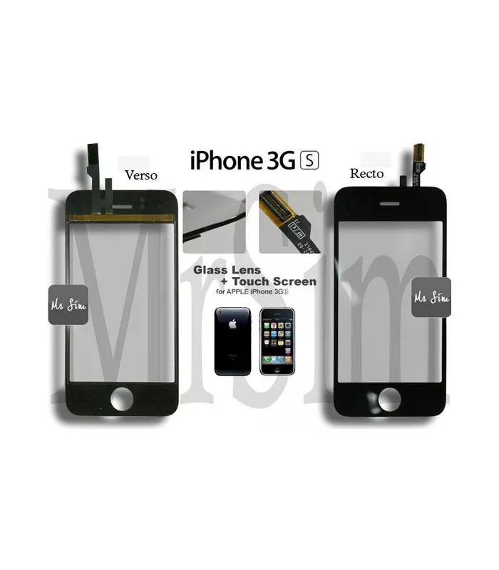Pièce détachée Vitre tactile « iPhone 3GS » + Adhésifs