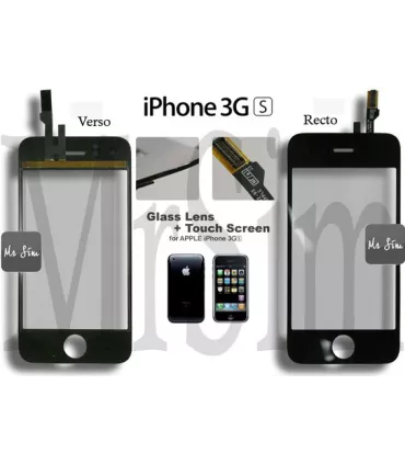 Pièce détachée Vitre tactile « iPhone 3GS » + Adhésifs